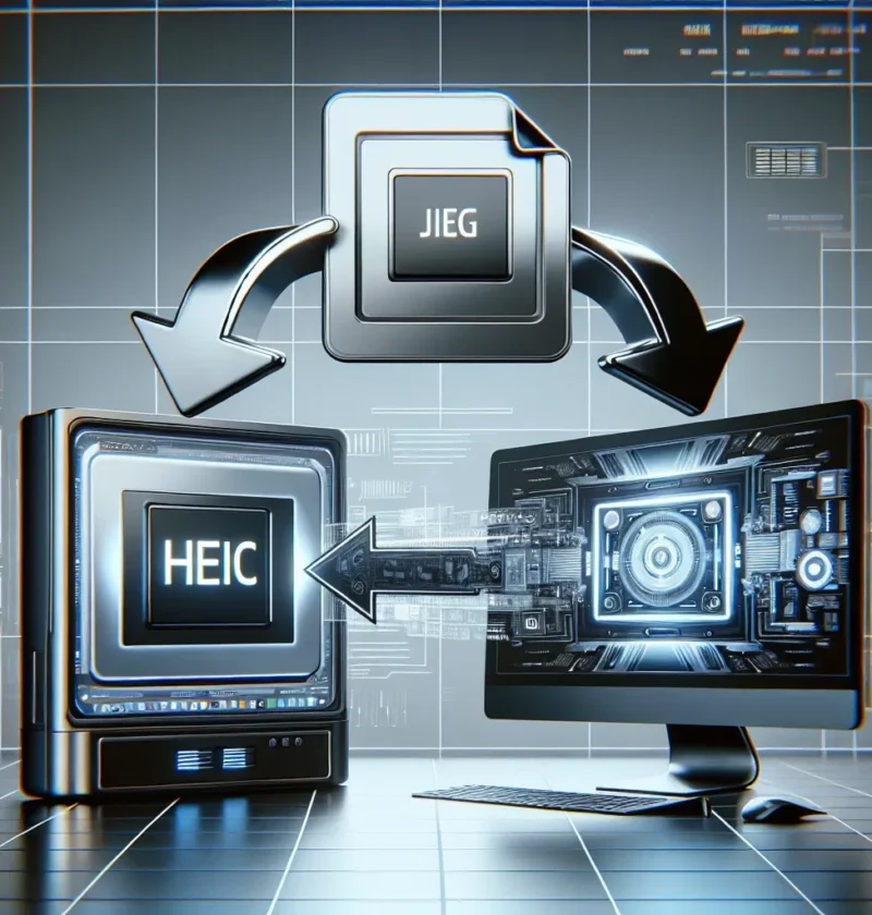"Conversão de HEIC para JPG: Passo a passo visual do guia completo para transformar imagens HEIC em JPG, mostrando a interface do software e os resultados finais."