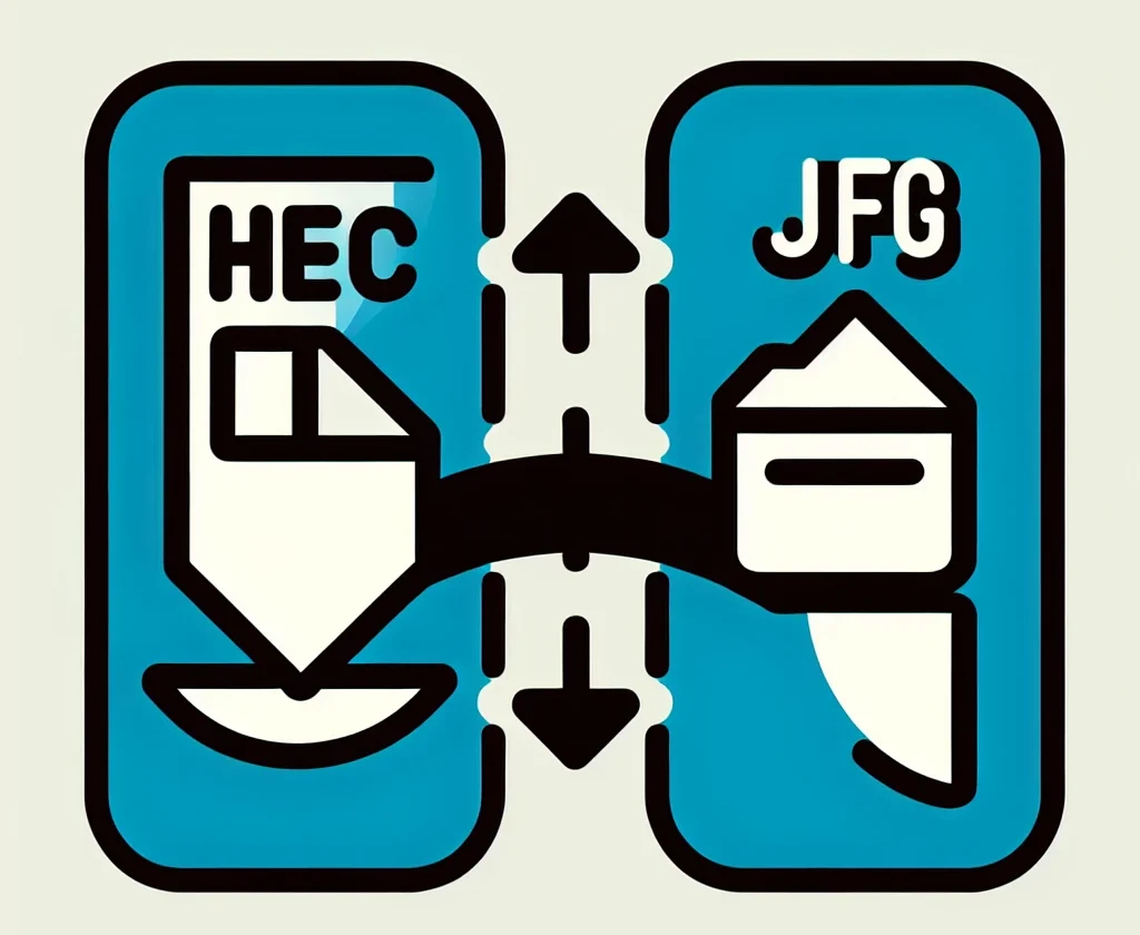 "Passo a passo para converter HEIC em JPG facilmente, ilustrado com uma captura de tela do processo de conversão de arquivos em um software de edição de imagem."