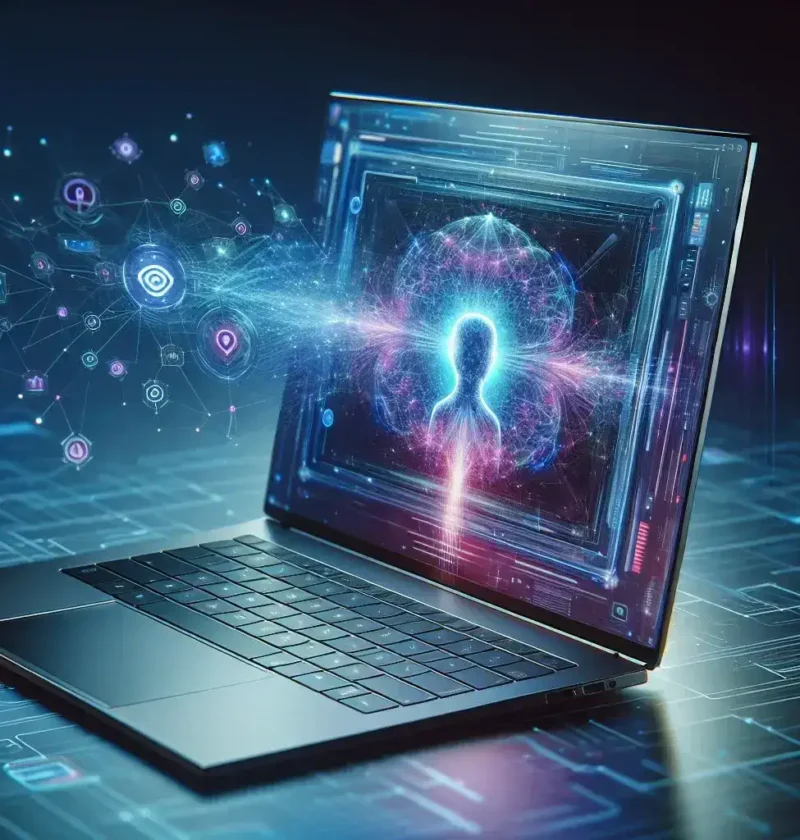 "Lenovo Chromebook with OLED display and AI features, showcasing premium design and technology innovations in laptops."